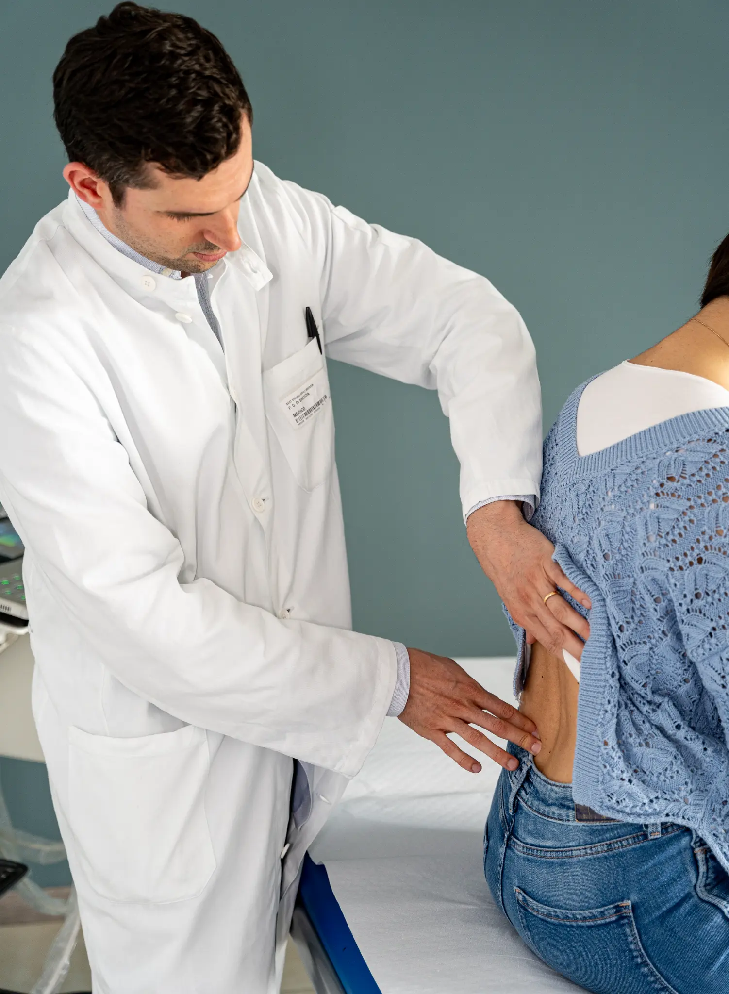 Visita medica con paziente